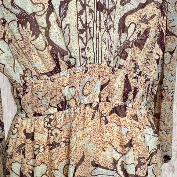 NWT OPT Degage Floral Boho Long Sleeve Dress Medium - Picture 7 of 15